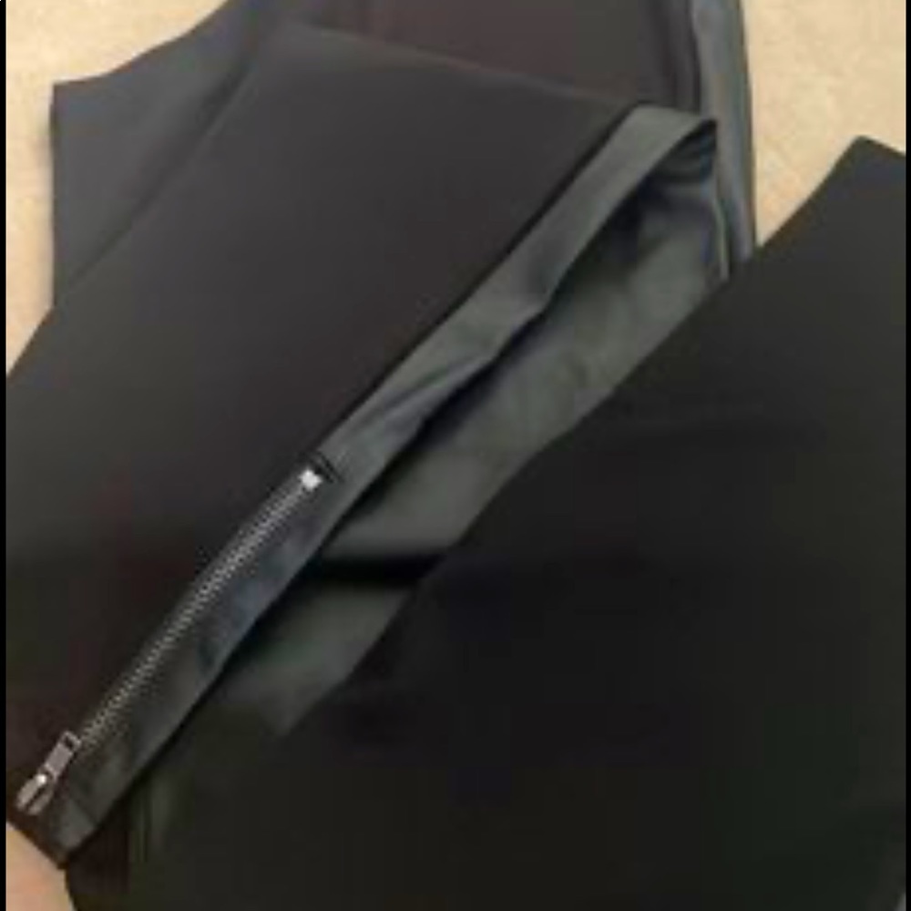 Mango 2 tone leather pants